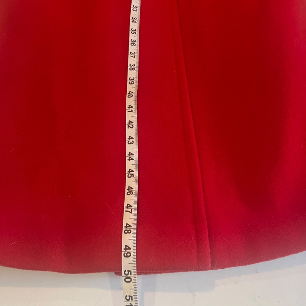 Ilie Wacs Vintage Red Long Wool Jacket - Picture 12 of 13